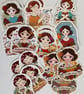 Frida Inspired Positive Affirmation Sticker Set - Bumper Pack of Vinyl Stickers 