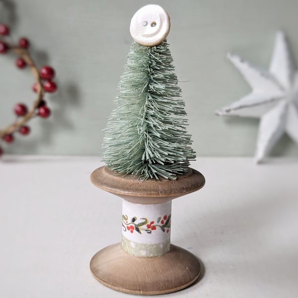 Vintage Bobbin Christmas Tree Decoration