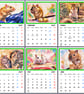 2027 A4 Calendar Gerbils Wire Hanging 