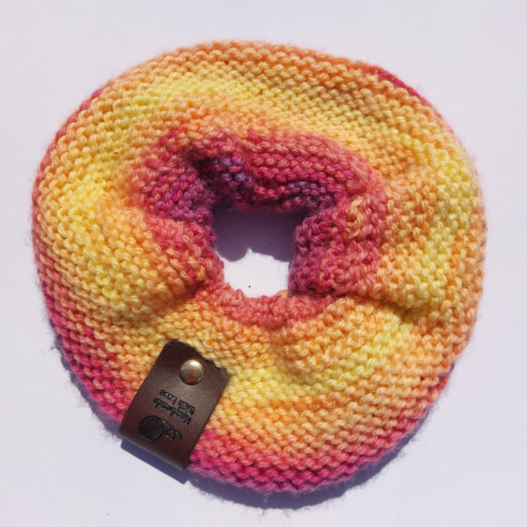 Rainbow Burst XL Scrunchie Hair Tie multi coloured bobble 