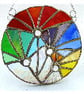Fireworks Stained Glass Suncatcher Rainbow Handmade 007 - Image 3
