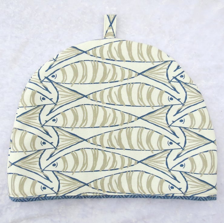 Tea cosy, to fit a 3 cup teapot, nautical, fish - Folksy