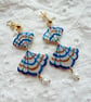 KAIA - Pearl Polymer Clay Seashell Statement Earrings