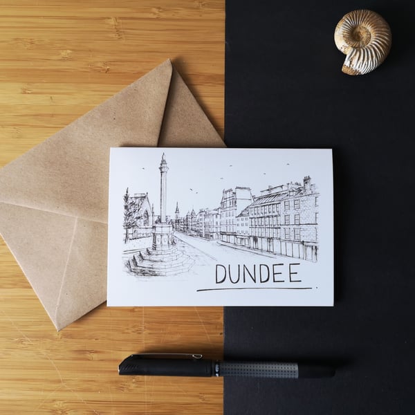 Dundee Skyline Greetings Card