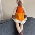 Isabelle the giraffe, from a design by Louise Crowther
