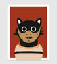 Hannibal Wall Art Print, Movie Print, Halloween Art, Cat Art - Image 3
