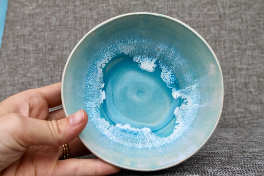 Unique ceramic ocean bowl