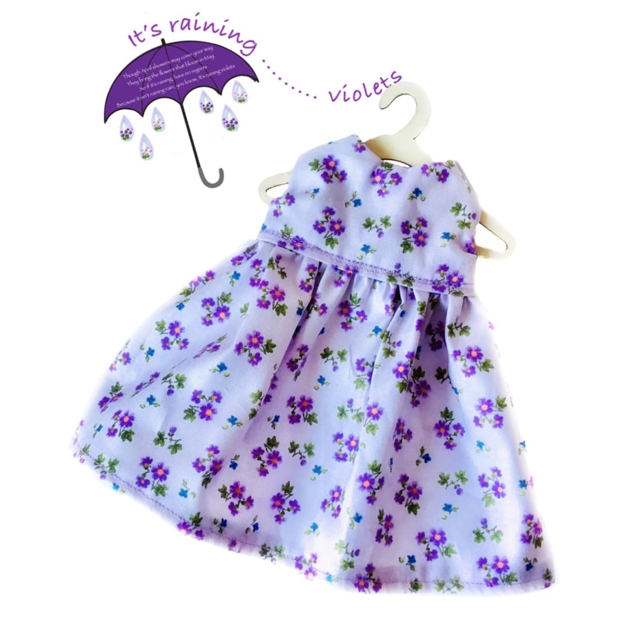 Violet Flowers Dress