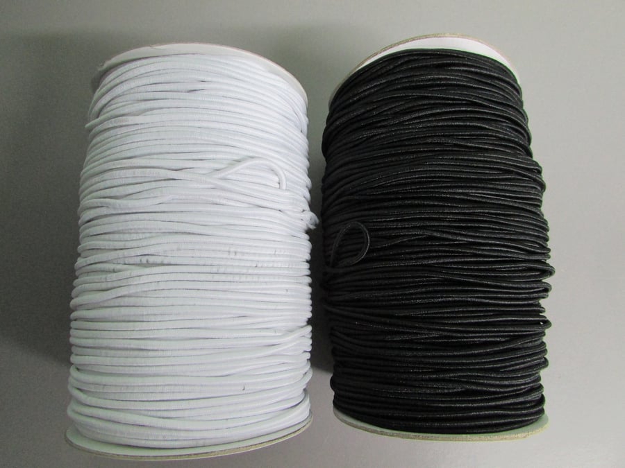 2.5mm Round Elastic sold by the Metre