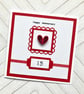 Anniversary card - personalised with ANY number - boxed option - Image 4