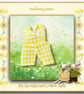 Yellow Checked Dungarees to fit the Pip Squeaks and Cotton Tails 