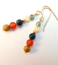 Carnelian, Agate And Copper Earrings - Handmade In Devon - Free UK Delivery - Image 8