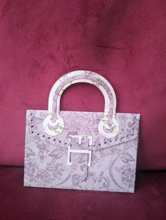 Purple and Lilac Floral Gift Card Holder