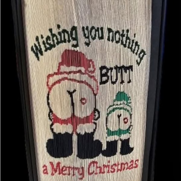 "Nothing Butt" Christmas book fold