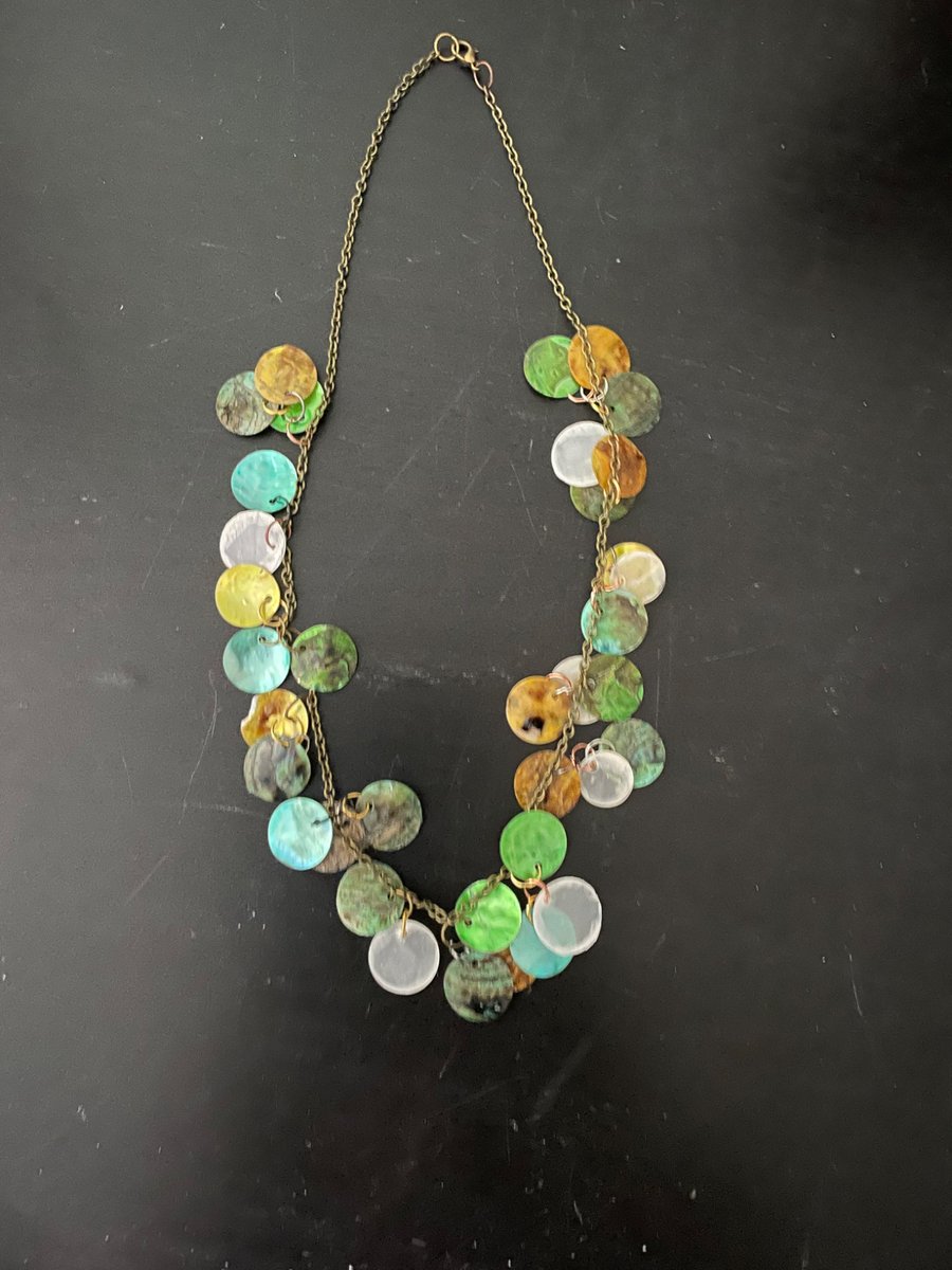 'Shades of Green' Shell Necklace