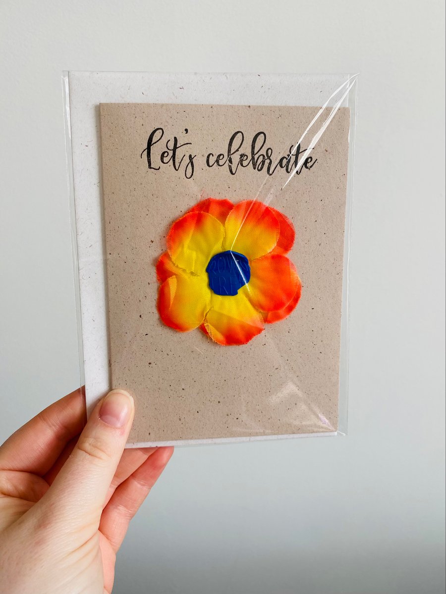 Beach Waste Greetings Card A6 -  Let’s Celebrate