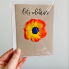 Beach Waste Greetings Card A6 -  Let’s Celebrate
