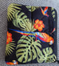 Tropical Quilted Coin Purse with Parrot design - Image 2