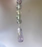April Showers Earrings C with Fluorite and Sterling Silver  - Image 2