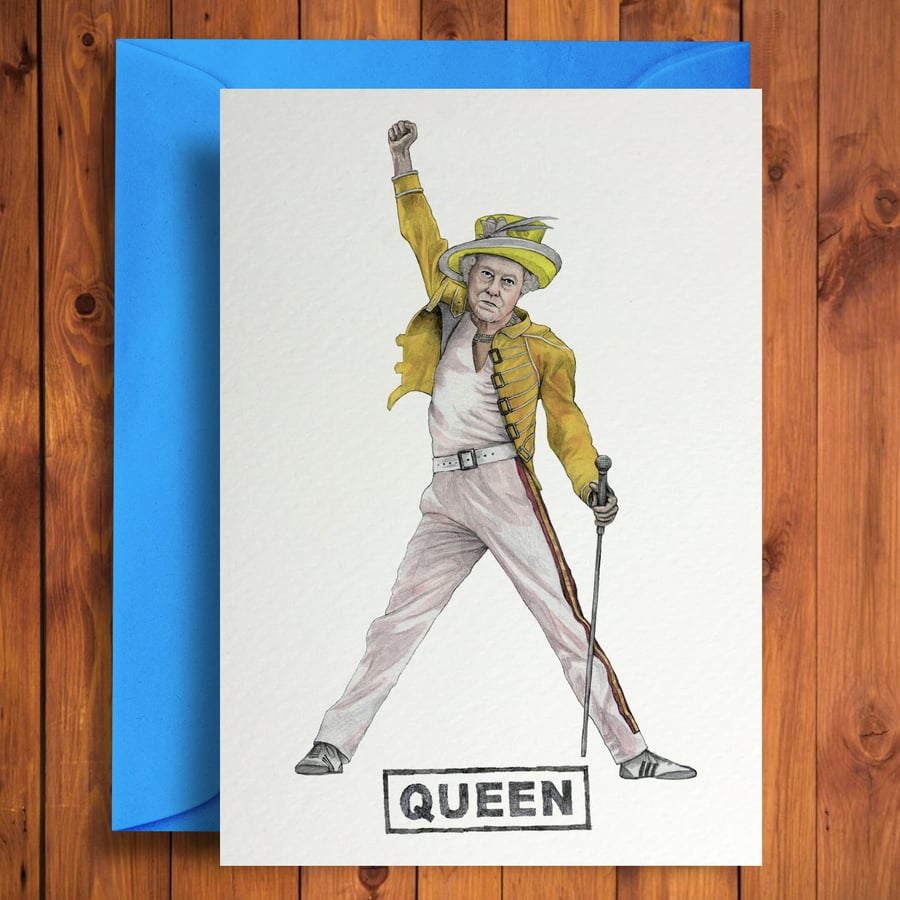 Queen - Funny Birthday Card