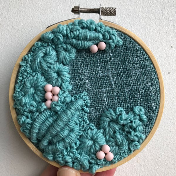 Blue tropics a 4 inch art piece 