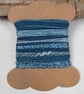 Small Mid Indigo Natural Dye Blue Textured Thread Pack - Image 1