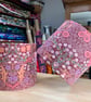 Raspberry Pink Blackthorn Sanderson Cottage Core Vintage Fabric Lampshade  - Image 8