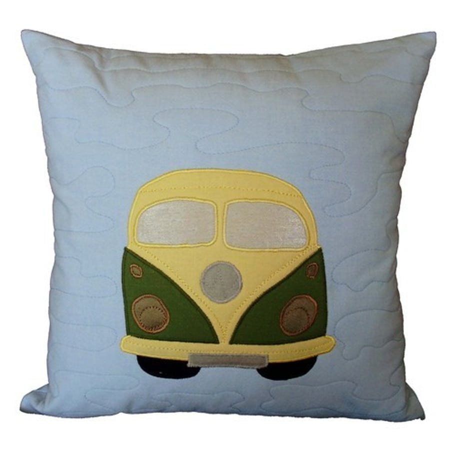Camper van applique cushion