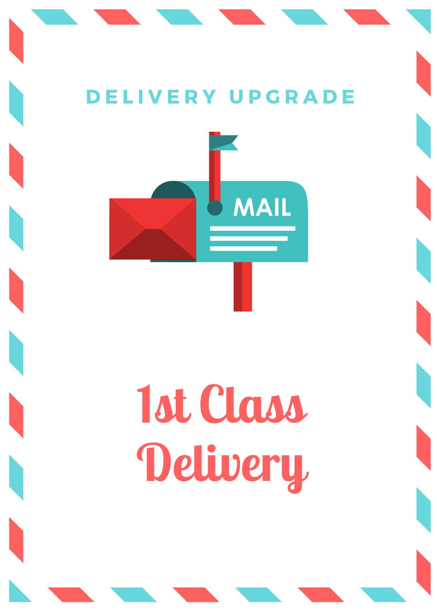 Royal Mail 1st Class delivery upgrade for Andrea