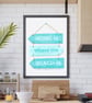Home is Where the Beach is A4 Art Print, Beach Sign - Image 6
