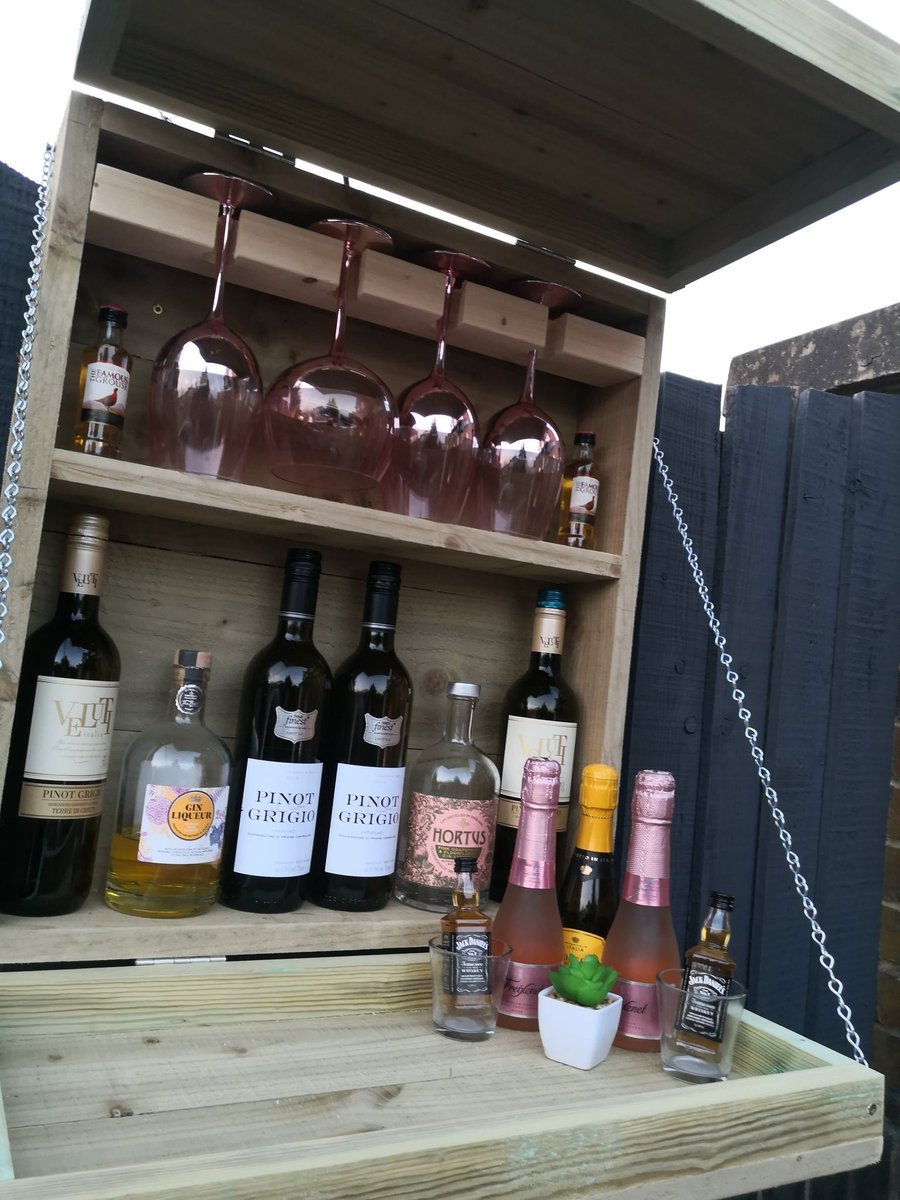 2 Door Garden Drop Down Bar Folksy