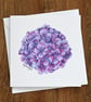 Hydrangea Blank Floral Card - Image 2