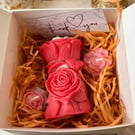 Elegant Rose Embrace Candle Gift Box