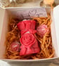 Elegant Rose Embrace Candle Gift Box