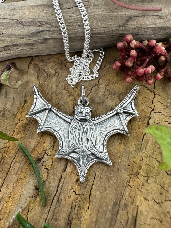 Medieval Bat Pendant