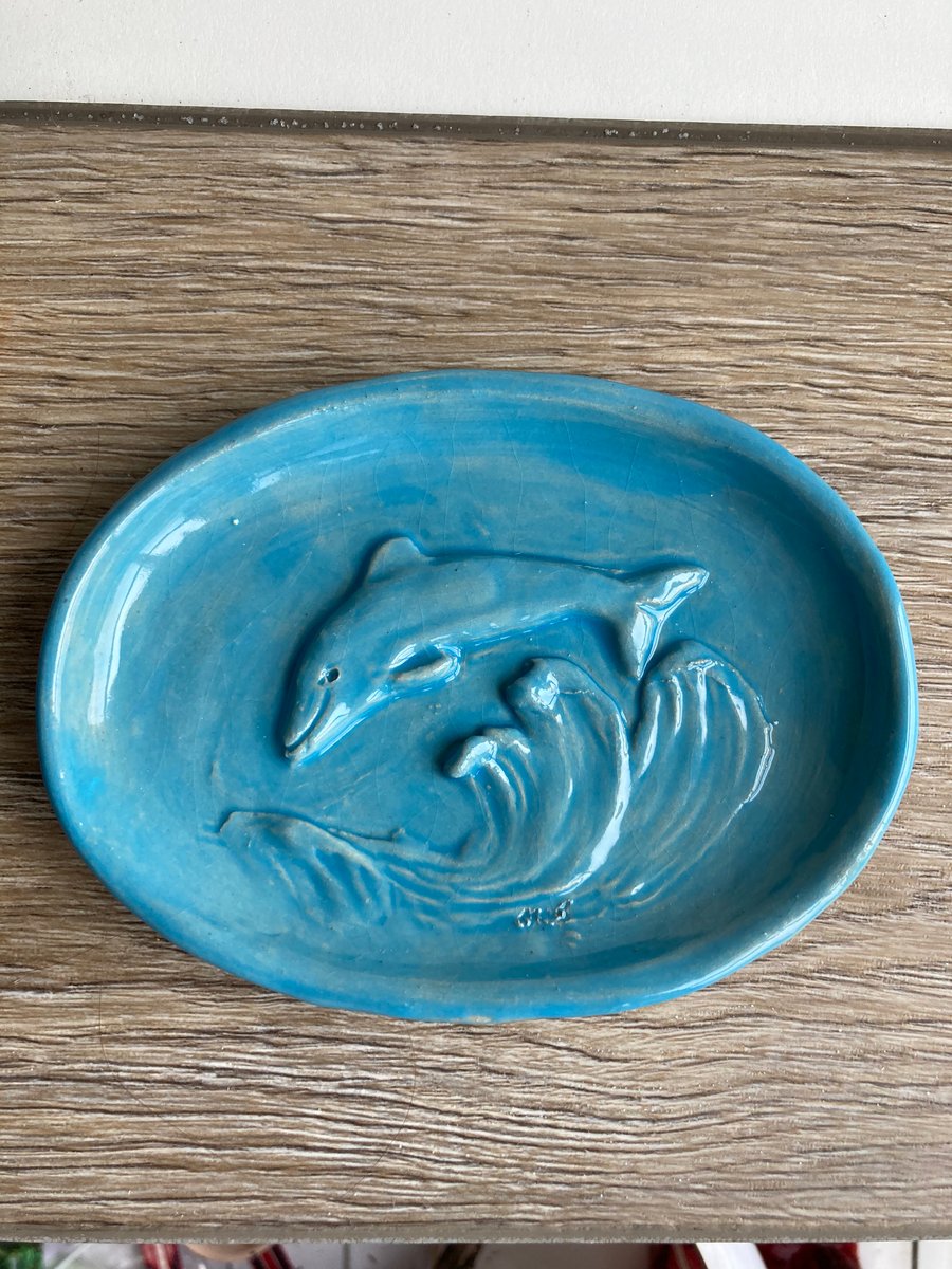 Dolphin Soap Dish Trinket Dish