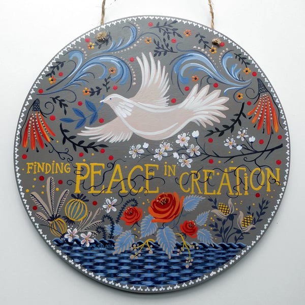 'Peace' - Painting on Wood