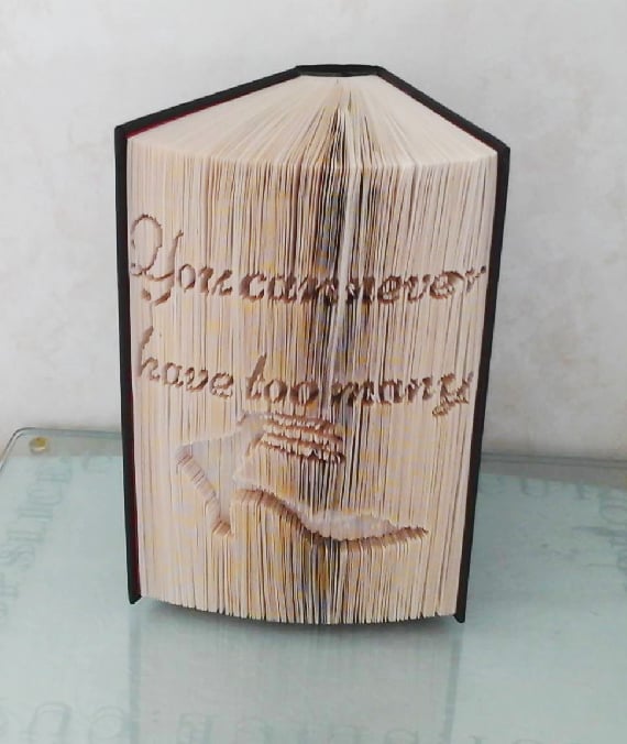 You can never have too many shoes CUT & FOLD Book Folding Pattern - EMAILED PDF 