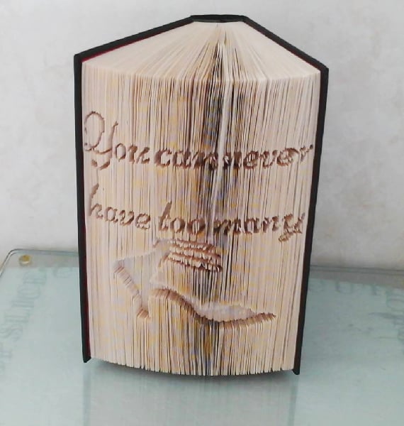 You can never have too many shoes CUT & FOLD Book Folding Pattern - EMAILED PDF 