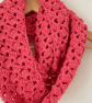Coral Infinity Scarf - Handmade - Practical Gifts - Image 1