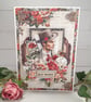 Handmade Vintage Masculine Greeting Card - Best Wishes (46) C6 Size. - Image 1