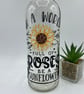 Sunflower bottle light, Yellow floral light up bottle, Roses - Image 6