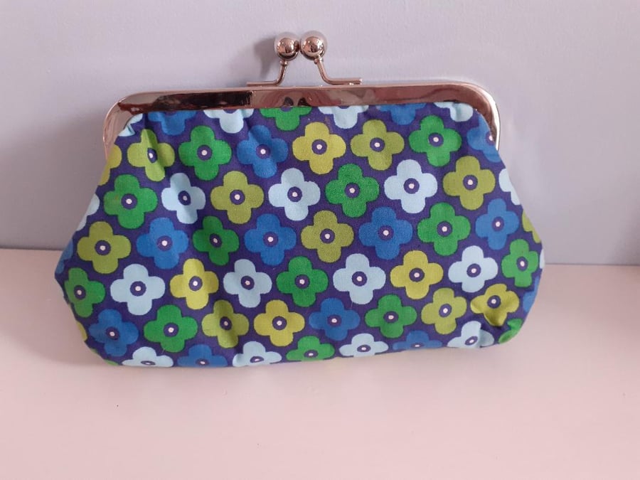 Silver Clasp Toiletries-Makeup Purse-Bag