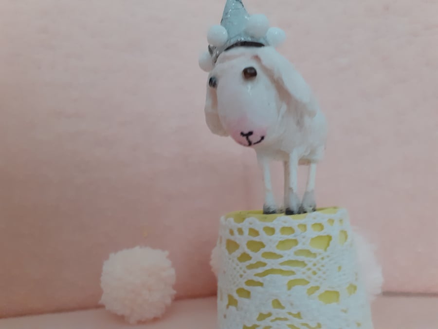 FRANK, the party sheep  cotton spun