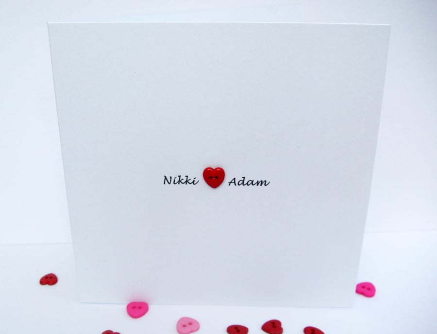 Personalised Valentine's Day Card