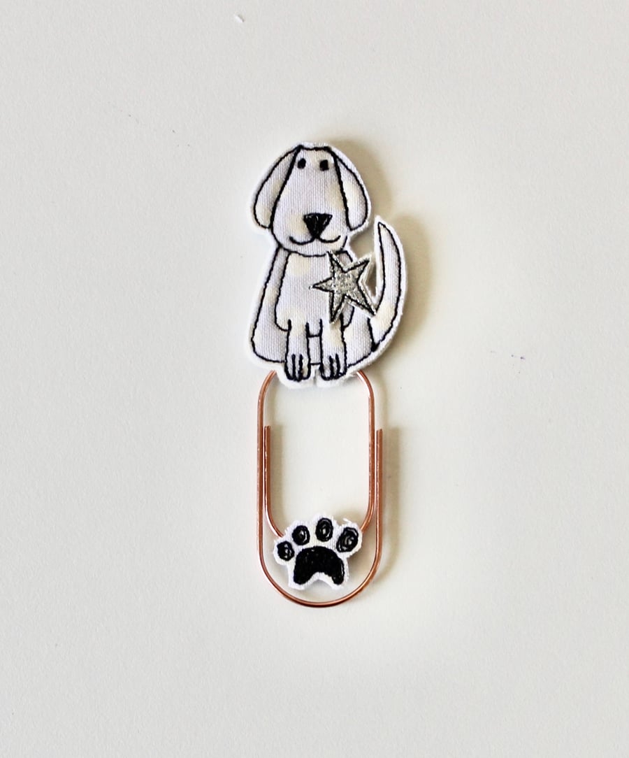 'Little Dog' - Handmade Bookmark