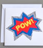 POW! Comic style blank card - Image 1