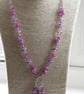 Katie Pink Tassel Necklace - Image 4