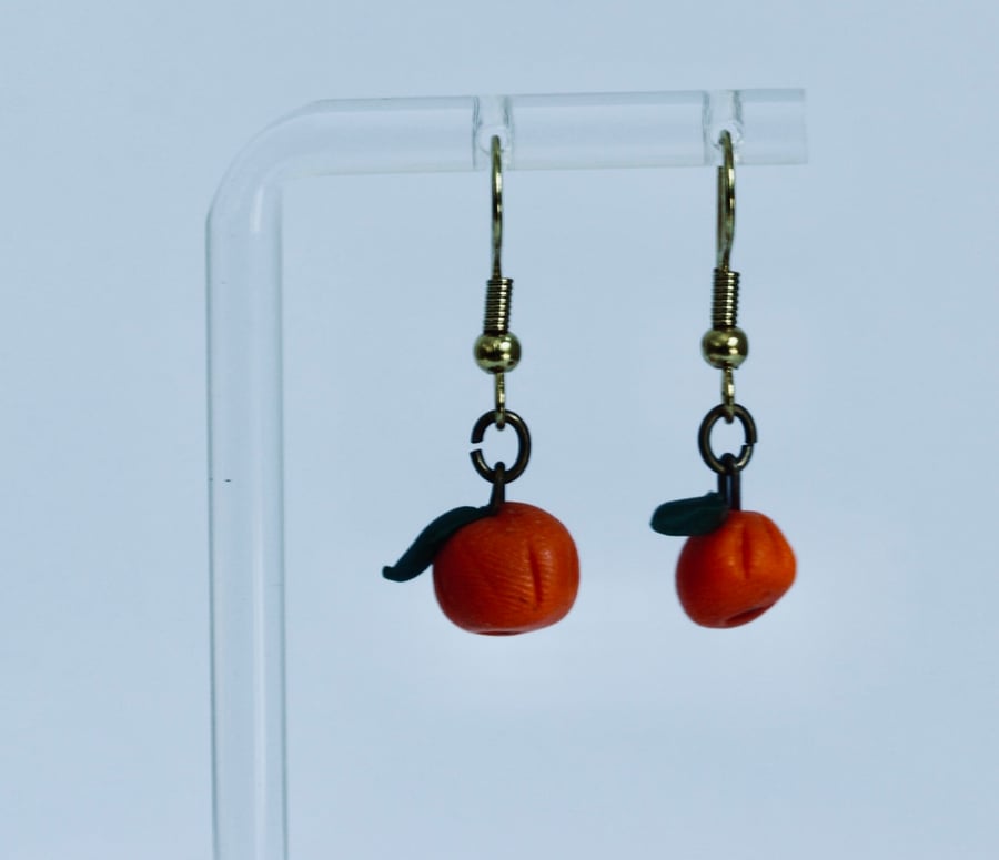 Image of Rustic pumpkin earrings 