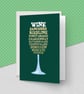 White Wine Birthday Word Art Card - Image 2